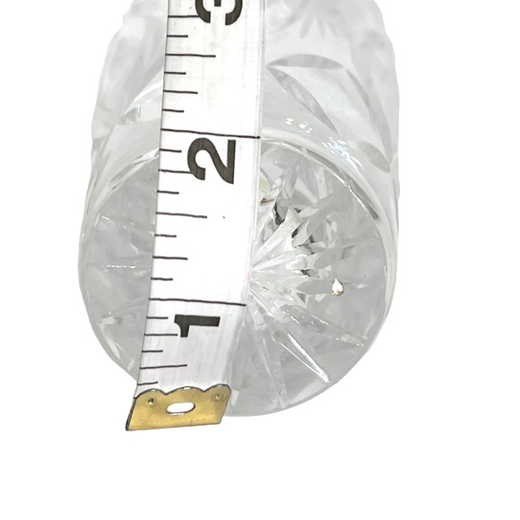 VTG Crystal Clear Industries Crystal Vase 6" Hand Cut in West Germany - Picture 5 of 8